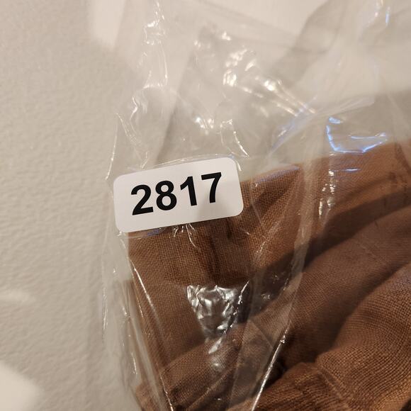 Orvis Womens Brown 100% Linen Straight Leg Pants Size XL Beach Coastal Stretch - Picture 12 of 12